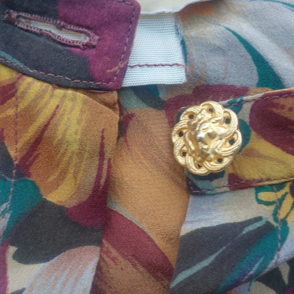 VINTAGE 80S GIANNI VERSACE SILK BLOUSE - Picture 4 of 7